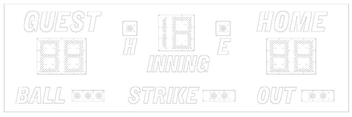 Model 1070 Manual — scoreboard face as shown in the manual