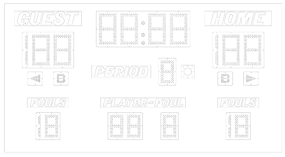 Model 2650 Manual — scoreboard face as shown in the manual