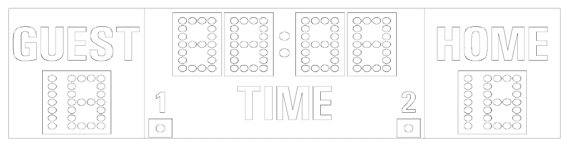 Model MM-362 Manual — scoreboard face as shown in the manual