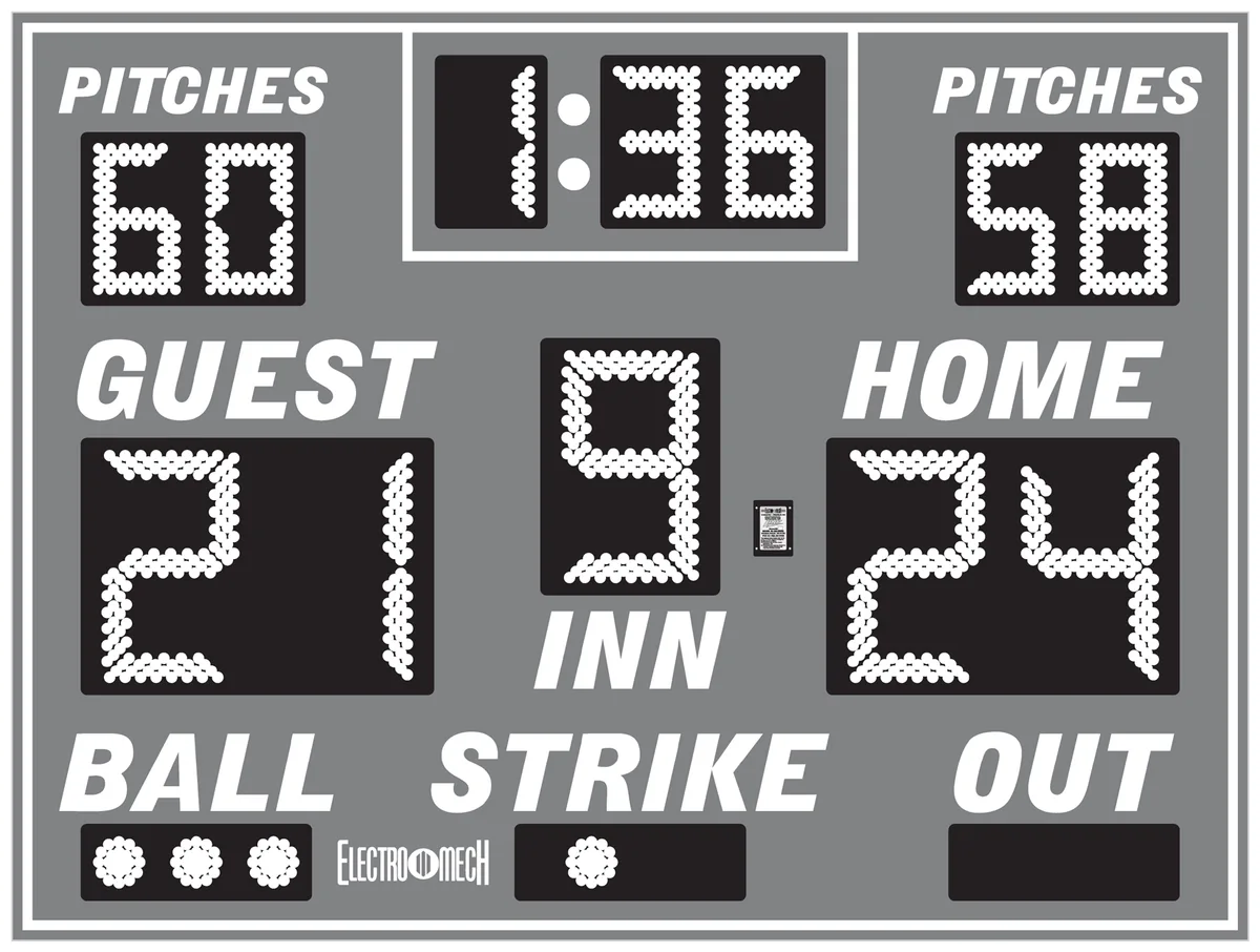 Model LX1131 — scoreboard face as shown in the manual