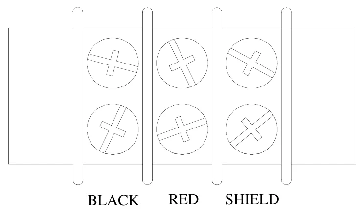 Figure 14 T1 WIRING DIAGRAM — BLACK, RED, SHIELD