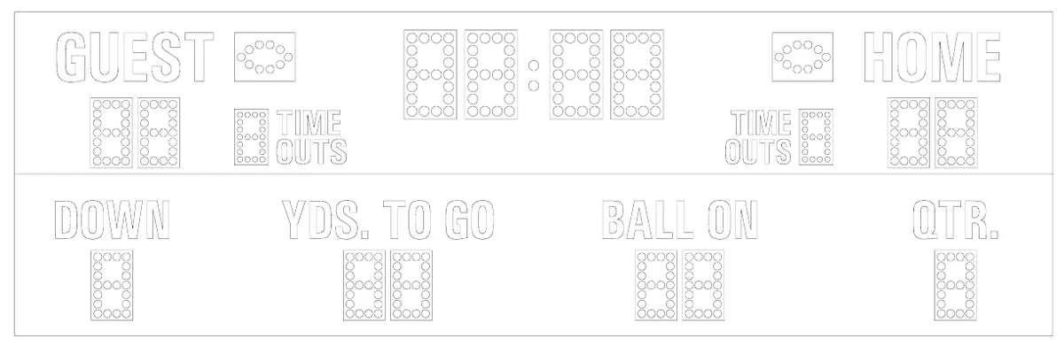 Model MP-378 Manual — scoreboard face as shown in the manual