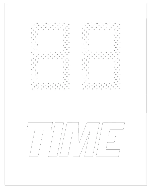 Model 1062 Manual — scoreboard face as shown in the manual