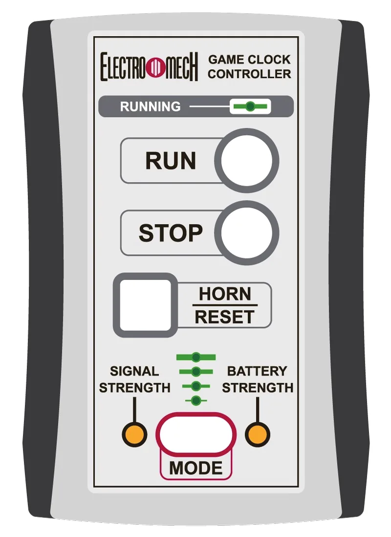Wireless Handheld Game Clock Switch Assembly — as pictured in the document