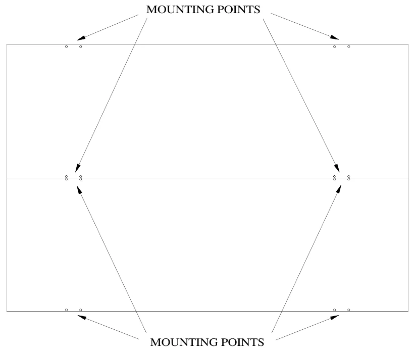 Figure 4 Mounting Points — MOUNTING POINTS, MOUNTING POINTS
