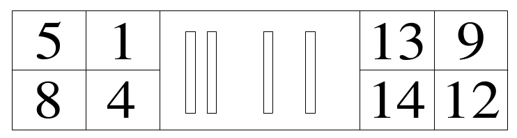 Figure 13 Relay Socket Pin Numbers — 5 1 8 4, 13 9 14 12