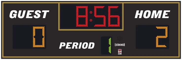 Model LX8350 scoreboard face — Indoor, Hockey / Multi-Sport