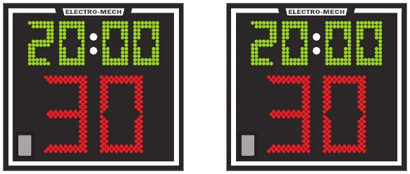 Model LX2170 scoreboard face — Indoor, Basketball Shot Clock Set