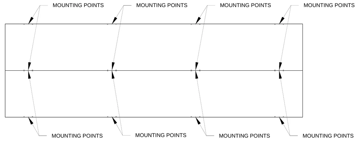 Figure 3 Mounting Points — MOUNTING POINTS, MOUNTING POINTS, MOUNTING POINTS, MOUNTING POINTS, MOUNTING POINTS, MOUNTING POINTS, MOUNTING POINTS, MOUNTING POINTS
