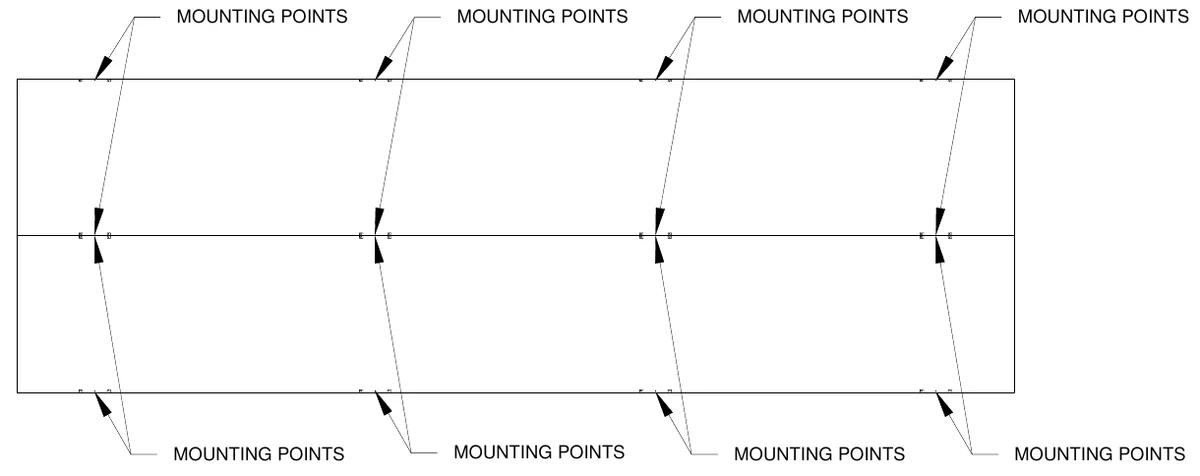 Figure 3 Mounting Points — MOUNTING POINTS, MOUNTING POINTS, MOUNTING POINTS, MOUNTING POINTS, MOUNTING POINTS, MOUNTING POINTS, MOUNTING POINTS, MOUNTING POINTS