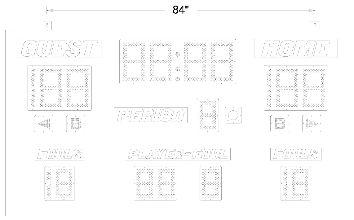 Figure 1 Model 2650 Mounting Points