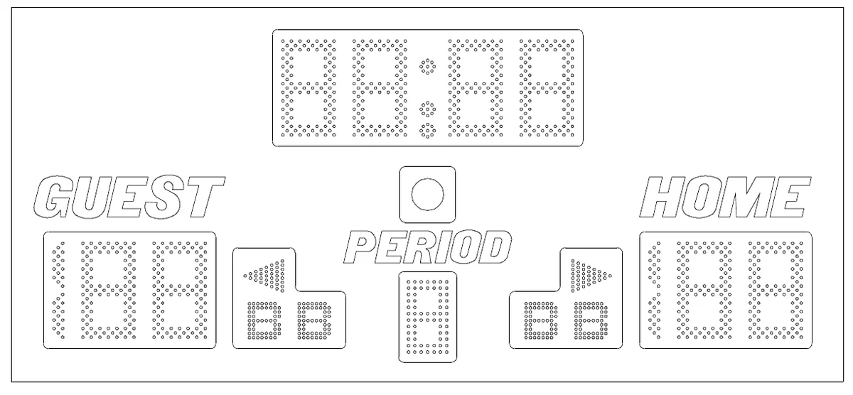 Model 2330 Manual — scoreboard face as shown in the manual