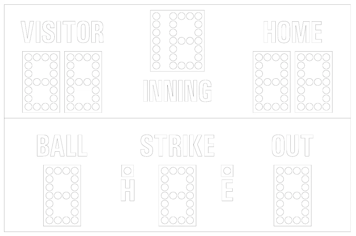 Model MM-126 Manual — scoreboard face as shown in the manual