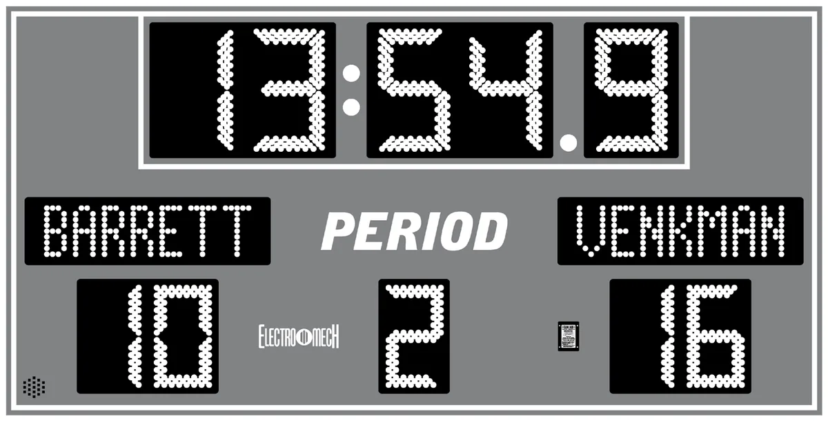 Model LX6655 — scoreboard face as shown in the manual