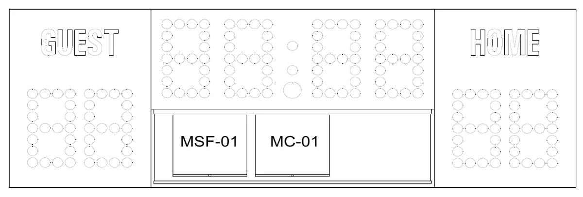 Figure 7 SCOREBOARD ELECTRONICS — MSF-01, MC-01