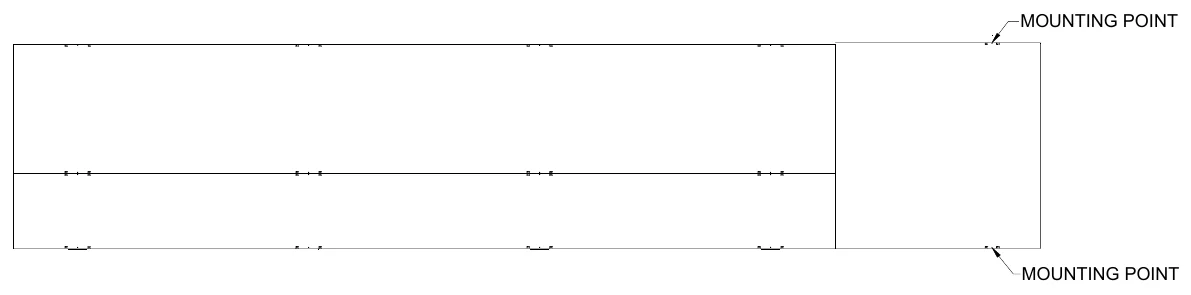 Figure 6 Side Sponsor Panel Mounting Points — MOUNTING POINT, MOUNTING POINT
