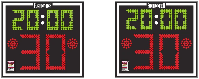 Model LX2180 scoreboard face — Indoor, Basketball