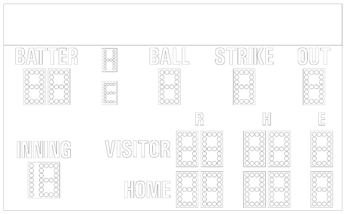 Model MP-148 Manual — scoreboard face as shown in the manual