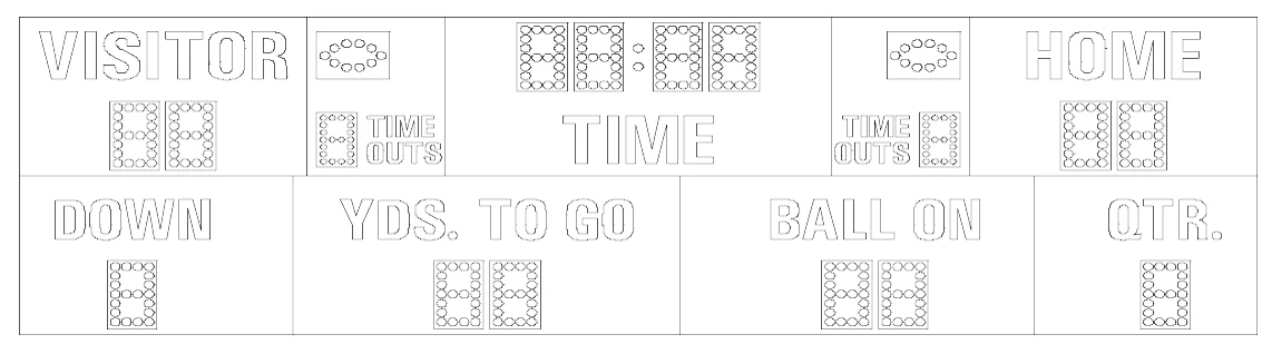 Model MP-375 Manual — scoreboard face as shown in the manual