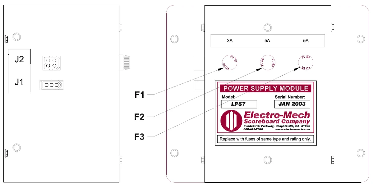 Figure 25 LPS7 Fuse Locations