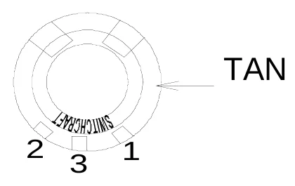 Figure 5 Stereo Jack Wiring Diagram — ORANGE, TAN, 1, 2, 3, 2, 1, 3