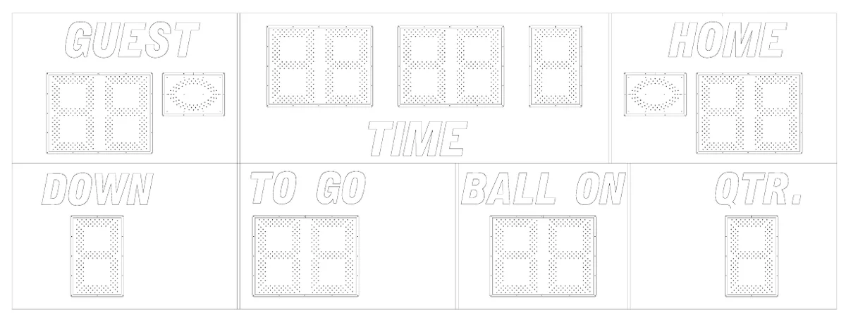 Model 3265 Manual — scoreboard face as shown in the manual