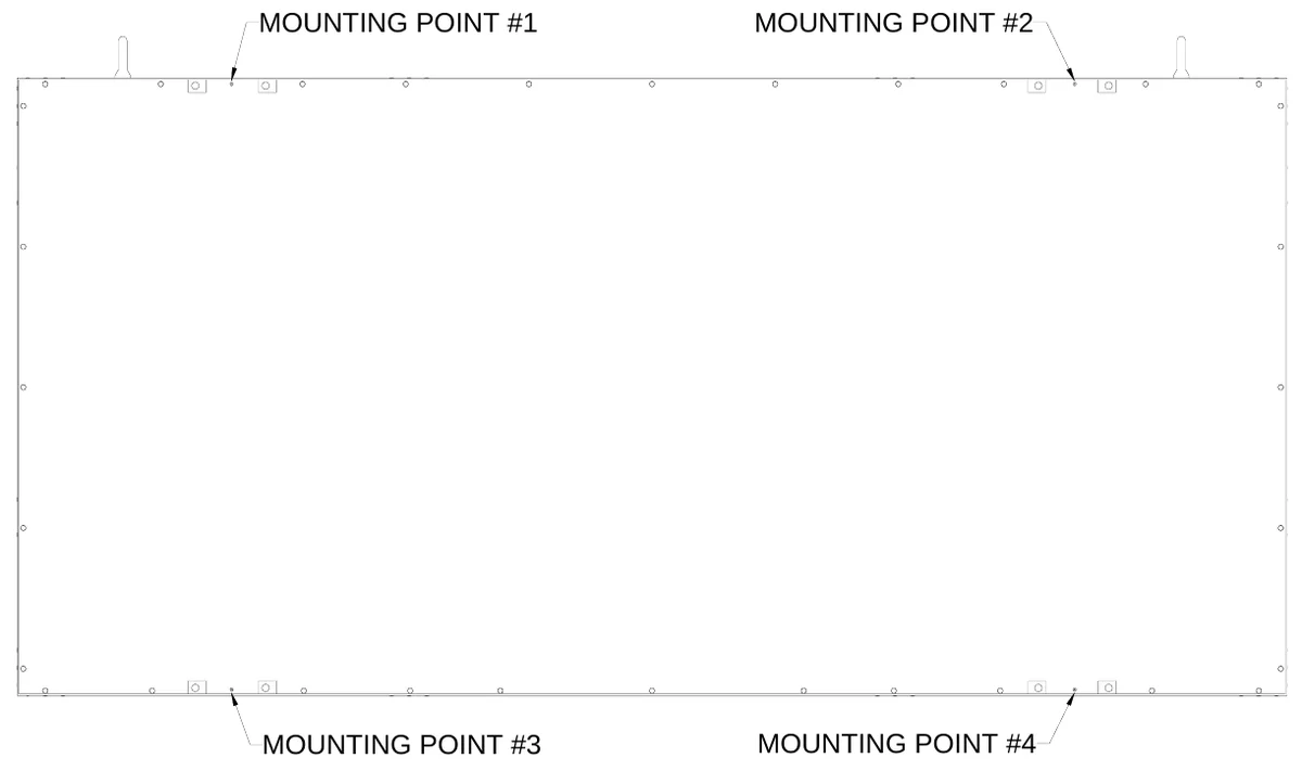 Figure 2 Mounting Points — MOUNTING POINT #1, MOUNTING POINT #2, MOUNTING POINT #3, MOUNTING POINT #4