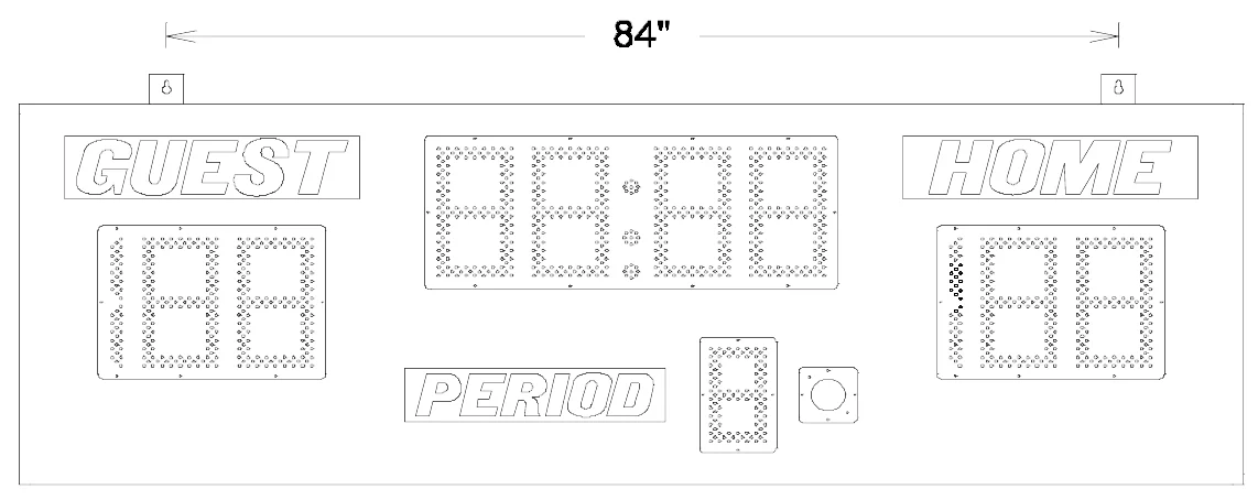 Figure 1 Model 8350 Mounting Points