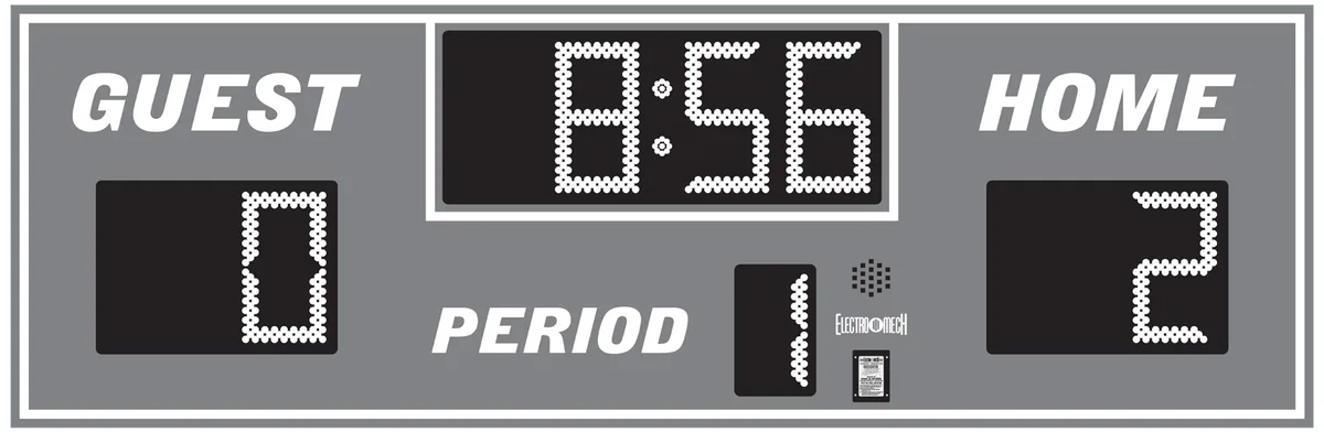 Model LX8350 — scoreboard face as shown in the manual