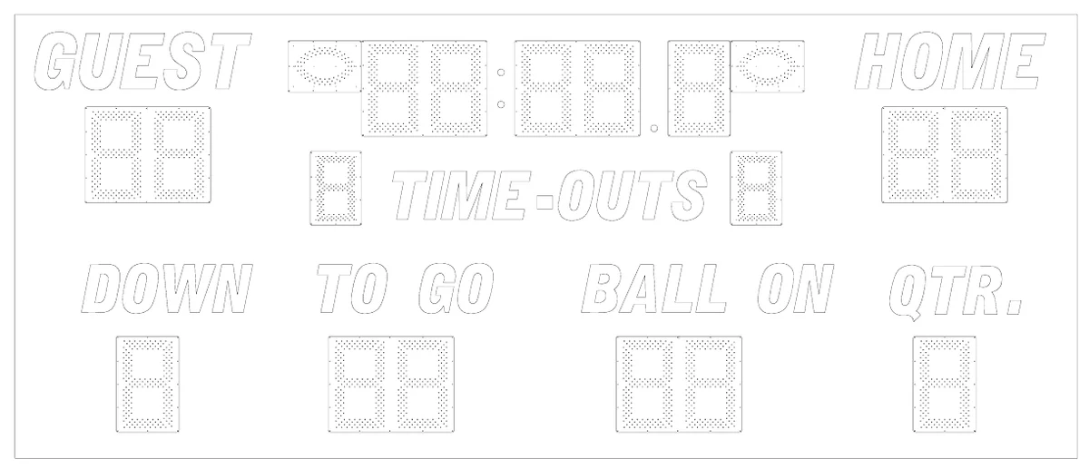 Model 3535 Manual — scoreboard face as shown in the manual