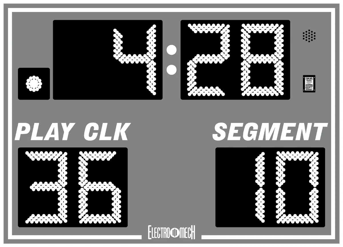 Model LX7640 — scoreboard face as shown in the manual