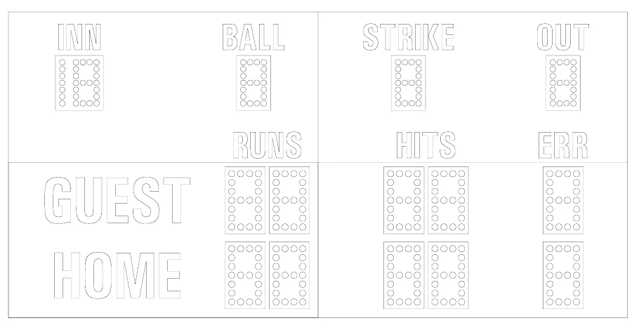 Model MP-144 Manual — scoreboard face as shown in the manual