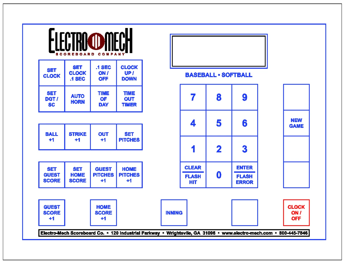 Figure 9 Keypad Layout