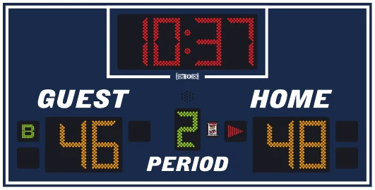 Model LX2340 scoreboard face — Indoor, Basketball / Multi-Sport