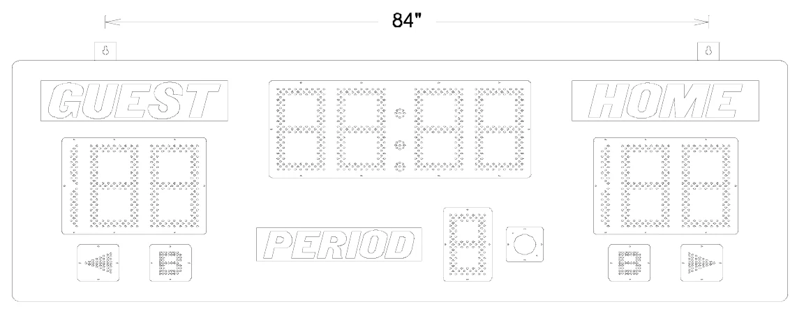 Figure 1 Model 2350 Mounting Points