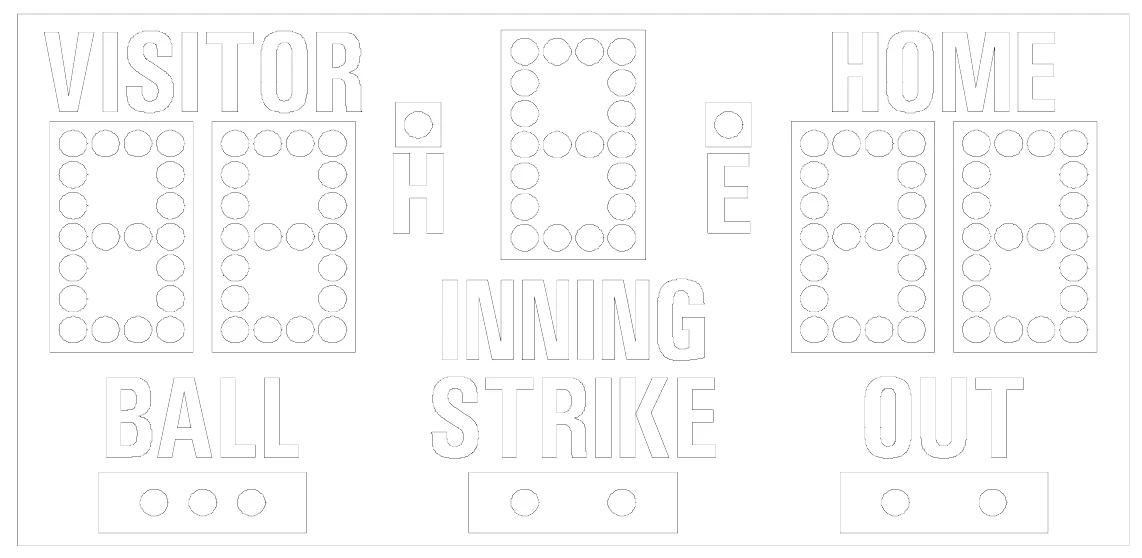 Model MM-160 Manual — scoreboard face as shown in the manual