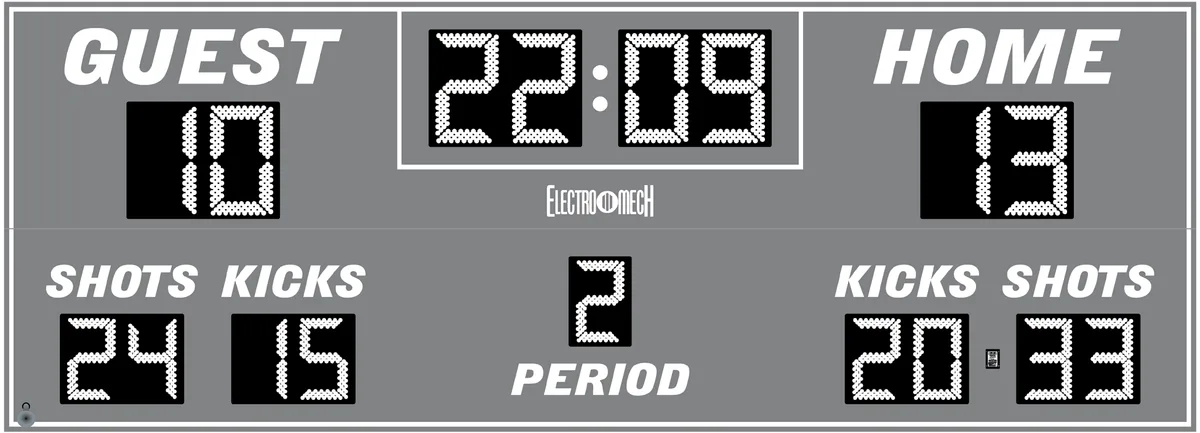 Model LX6540 — scoreboard face as shown in the manual