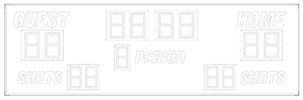 Model 6850 Manual — scoreboard face as shown in the manual