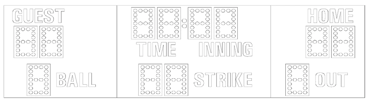 Model MP-345 Manual — scoreboard face as shown in the manual