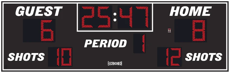 Model LX6430 scoreboard face — Outdoor, Soccer / Lacrosse