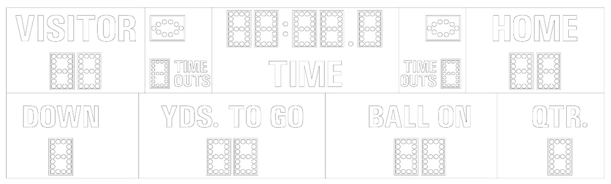Model MP-375-TK Manual — scoreboard face as shown in the manual