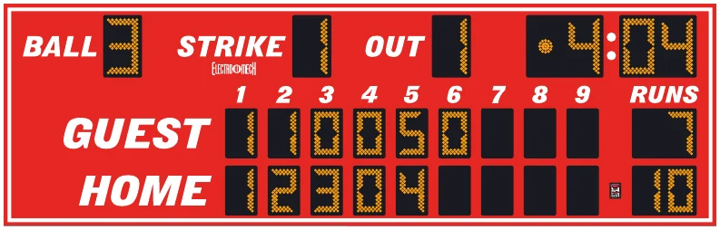 Model LX1711 scoreboard face — Outdoor, Baseball / Softball
