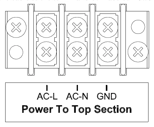 Figure 7 Power to Top Section Connections