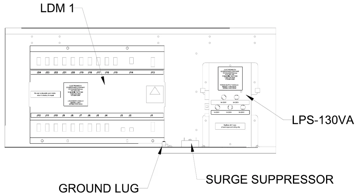 Figure 12 Middle Section Electronics