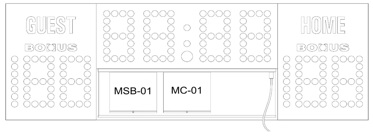 Figure 7 SCOREBOARD ELECTRONICS — MSB-01, MC-01