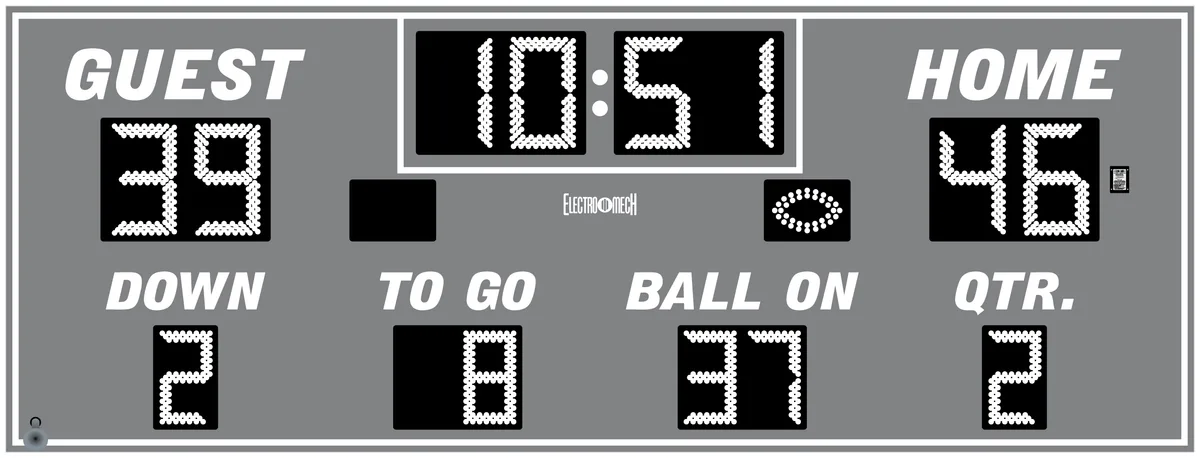 Model LX3320 — scoreboard face as shown in the manual