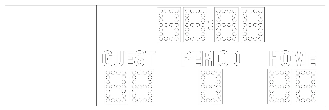 Model MM-368 Manual — scoreboard face as shown in the manual