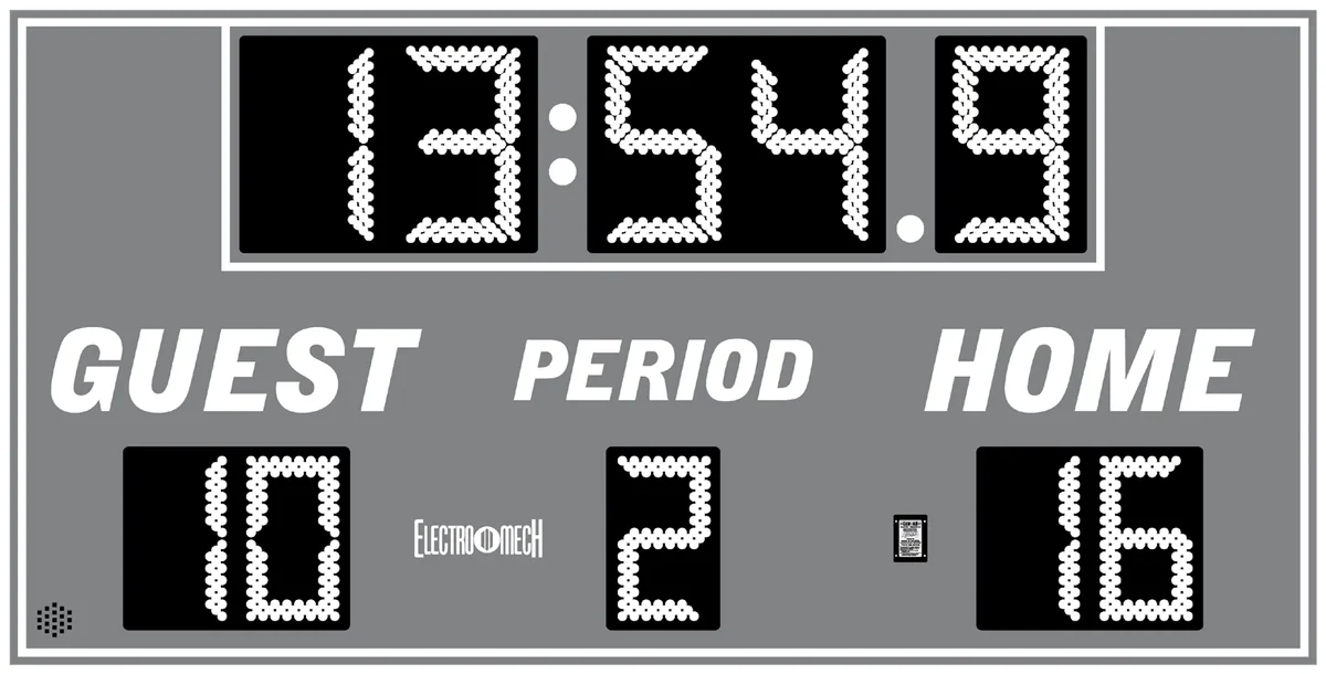 Model LX6655 — scoreboard face as shown in the manual