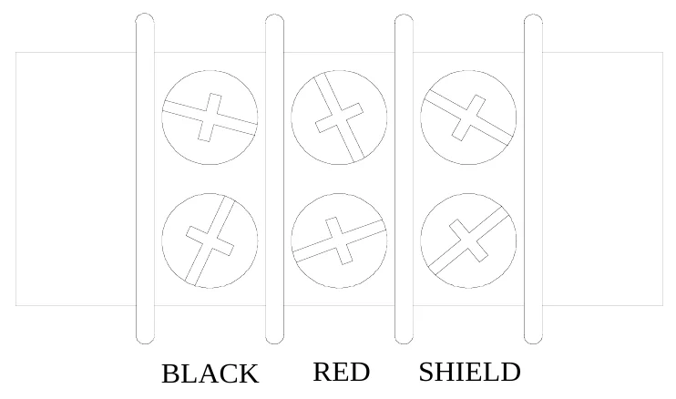 Figure 11 T1 WIRING DIAGRAM — BLACK, RED, SHIELD