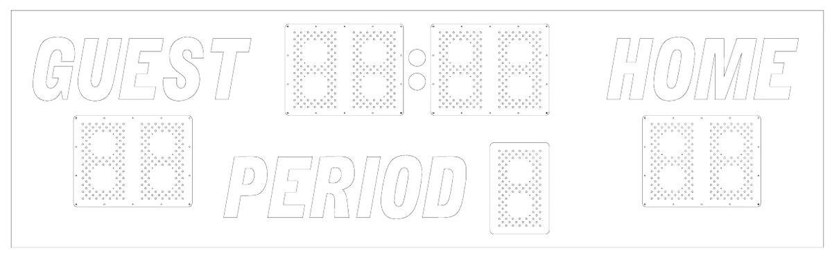 Model 6630 Manual — scoreboard face as shown in the manual